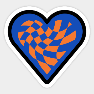 Aesthetic Checkered Heart Sticker